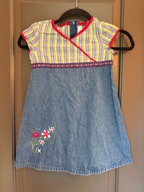 Bitty Baby by American Girl Girls' Blue Denim Dress Size 6 Vintage